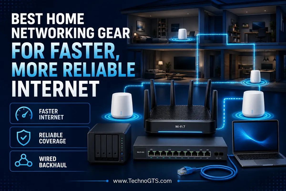 Best home networking gear for faster, more reliable internet with Wi-Fi 7 router, mesh nodes, Ethernet switch, and wired backhaul